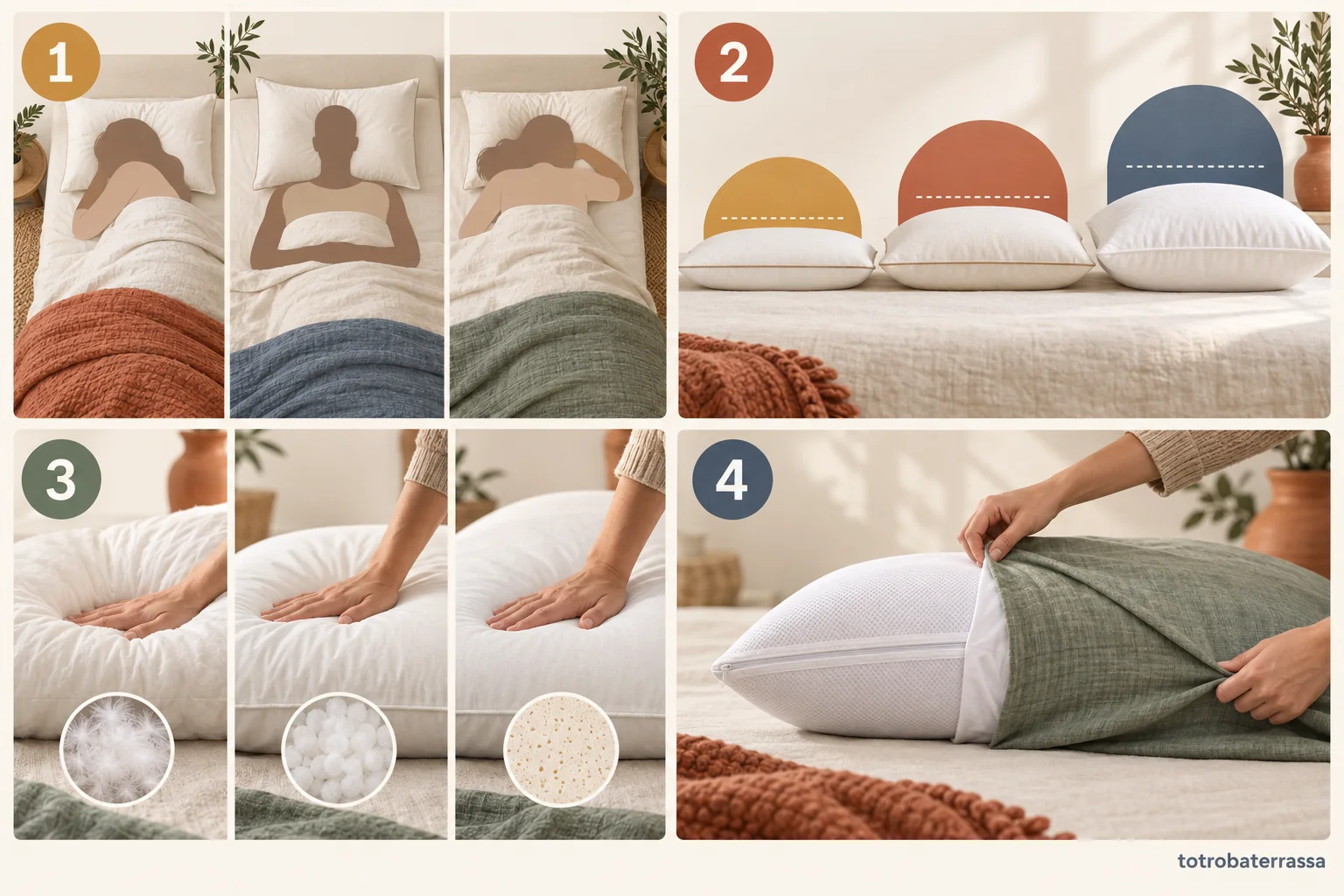 Guía para elegir almohadas